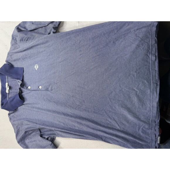 Peter Millar Other - Peter Millar Polo Shirt Mens XL Blue Striped Golf Performance Short Sleeve